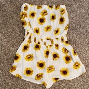sunflower romper